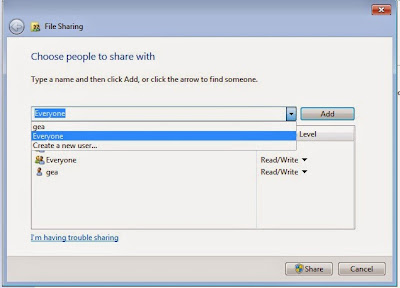 TUTORIAL CARA SHARING DATA ANTARA WINDOWS 7 DENGAN LINUX MINT